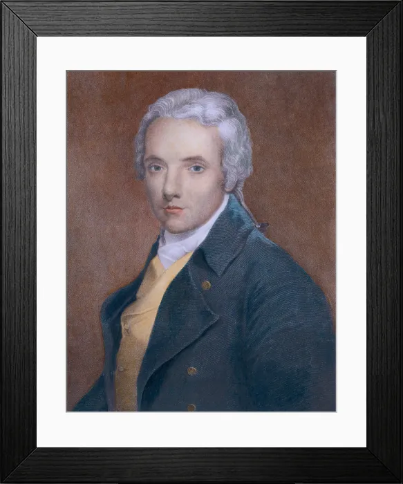 Framed Print : William Wilberforce (1759-1833), British politician and abolitionist, lead the movement to end slave trade 1807