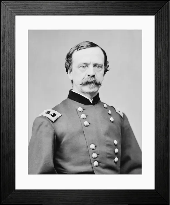 Framed Print : Daniel E. Sickles (1817-1914) as a Major General in the Union Army who fought at Gettysburg