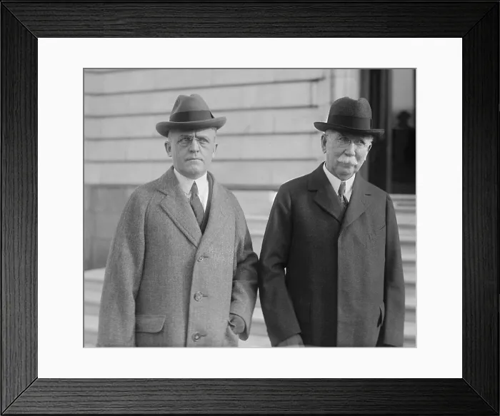 Framed Print : Edward L. Doheny (1856-1935) with his prominent lawyer, Frank J. Hogan Framed Print : Edward L. Doheny (1856-1935) with his prominent lawyer, Frank J. Hogan