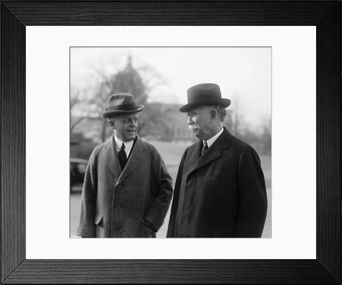 Framed Print : Edward L. Doheny (1856-1935 with his lawyer, Frank J. Hogan)