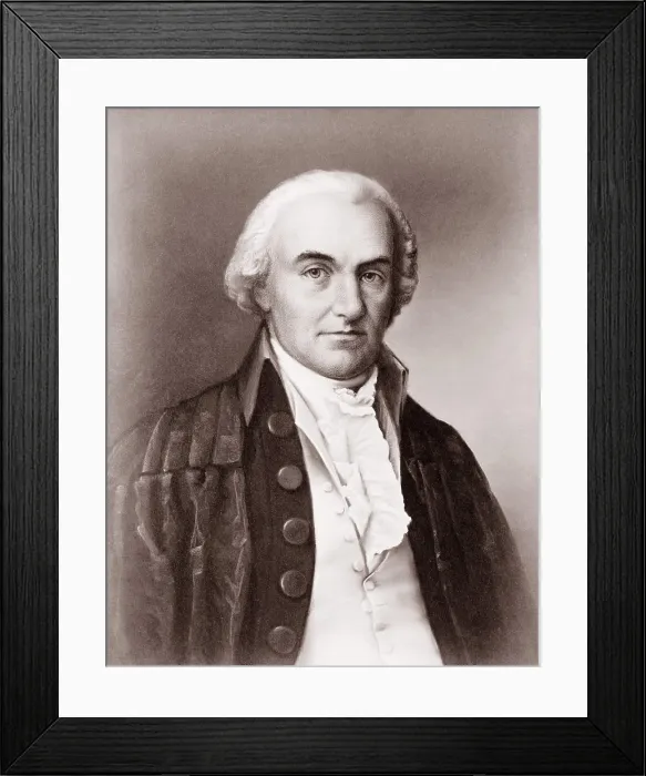 Framed Print : Oliver Ellsworth (1745-1807), third Chief Justice of the United States Supreme Court from 1796 through 1800 was appointed by George Washington