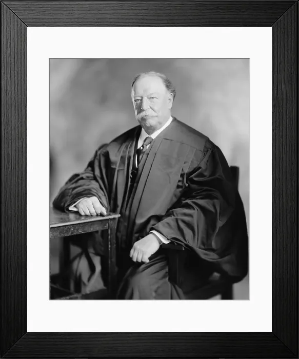 Framed Print : William Howard Taft (1857-1930), tenth Chief Justice of the United States Supreme Court from 1921 through 1930