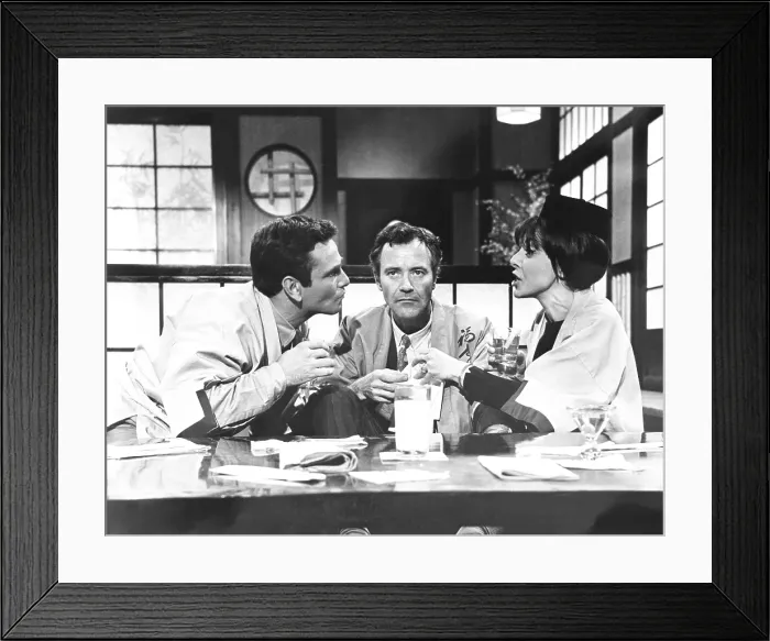 Framed Print : LUV, from left: Peter Falk, Jack Lemmon, Elaine May, 1967