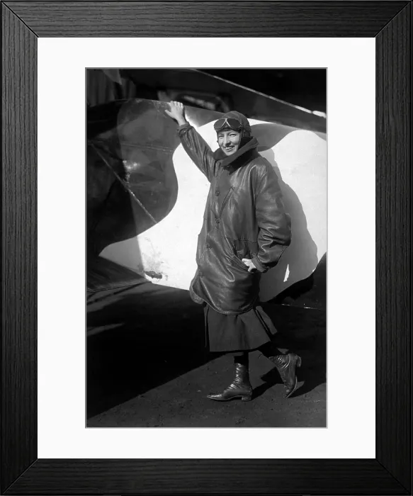 Framed Print : Marjorie Stinson was one of the first woman authorized to carry airmail for the United States Framed Print : Marjorie Stinson was one of the first woman authorized to carry airmail for the United States