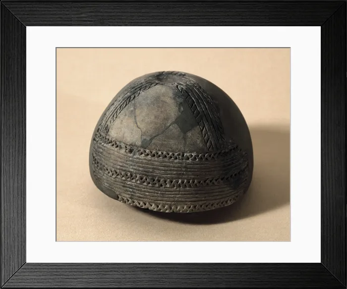 Framed Print : Bell Shaped Vase from Cueva de Toralla. 2200 -1800 BC. Eneolithic. Ceramics. SPAIN. Barcelona. Archaeology Museum of Catalonia. Proc: SPAIN. La Pobla de Segur Framed Print : Bell Shaped Vase from Cueva de Toralla. 2200 -1800 BC. Eneolithic. Ceramics. SPAIN. Barcelona. Archaeology Museum of Catalonia. Proc: SPAIN. La Pobla de Segur