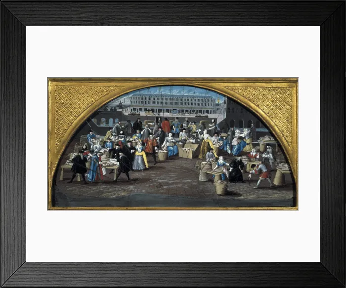 Framed Print : France (17th c.). Bird market of Paris. Painting. FRANCE. Paris. Musee Carnavalet (Carnavalet Museum). - ADO / Iberfoto / Everett Collection (165416)**US SALES ONLY**
