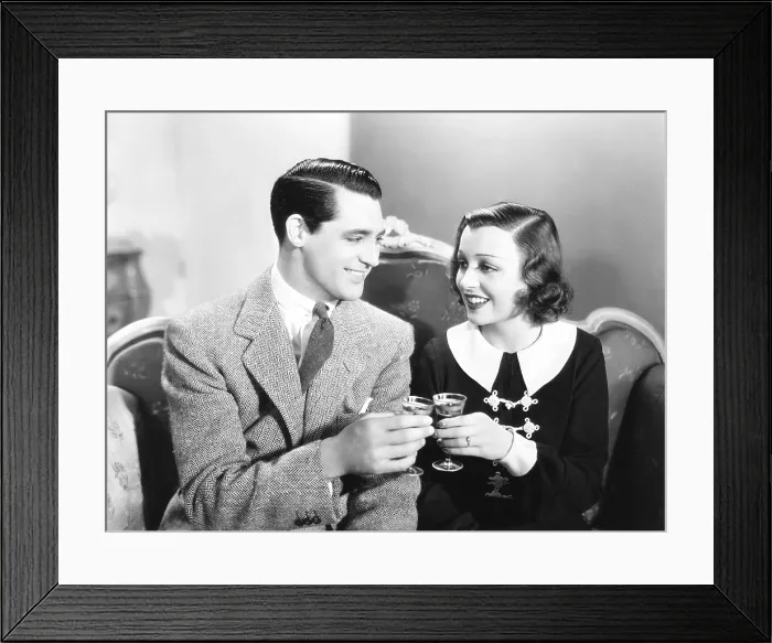 Framed Print : LADIES SHOULD LISTEN, from left: Cary Grant, Frances Drake, 1934