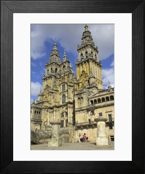 Framed Print : SPAIN. Santiago de Compostela. Cathedral of Santiago de Compostela. - Rafa Perez / Iberfoto / Everett Collection (333352)**US SALES ONLY**