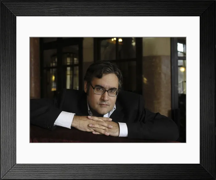 Framed Print : PRADAJuan Manuel de (1970). Writer. 2007. Oscar Elias / AISA / Everett Collection (184728)**US SALES ONLY**