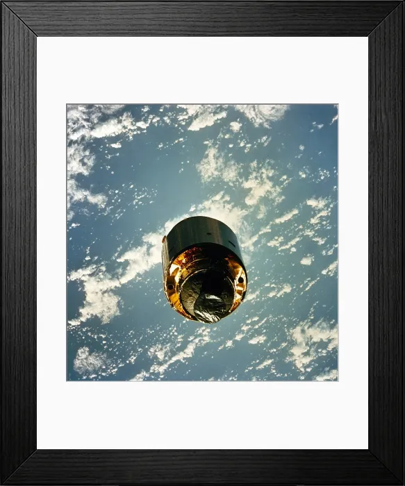 Framed Print : INTELSAT VI, a communication satellite was stranded in an unstable orbit after its March 1990 launch