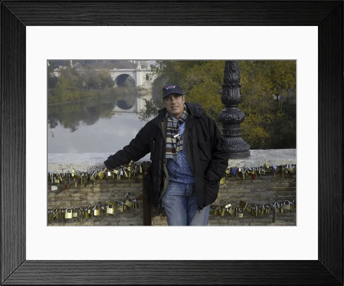Framed Print : MOCCIAFederico (1963). Writer. 2007. Oscar Elias / AISA / Everett Collection (184741)**US SALES ONLY**