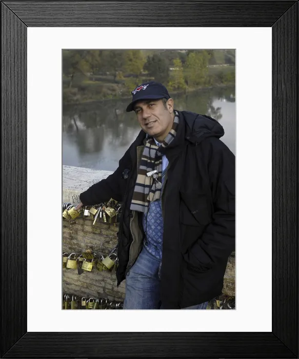 Framed Print : MOCCIAFederico (1963). Writer. 2007. Oscar Elias / AISA / Everett Collection (184742)**US SALES ONLY**