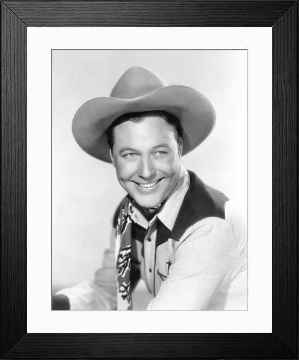 Framed Print : MAN FROM RAINBOW VALLEY, Monte Hale, 1946