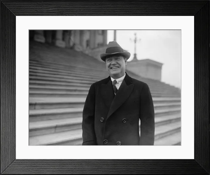 Framed Print : Harry F. Sinclair (1876-1956), president of Sinclair Consolidated Oil Corporation, on the steps of the Capitol in Washington D.C Framed Print : Harry F. Sinclair (1876-1956), president of Sinclair Consolidated Oil Corporation, on the steps of the Capitol in Washington D.C