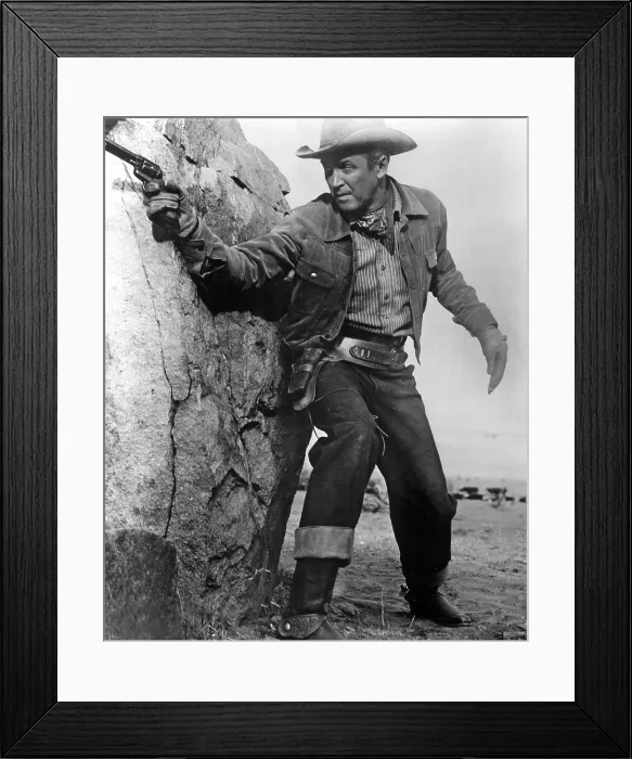 Framed Print : THE MAN FROM LARAMIE, James Stewart, 1955 Framed Print : THE MAN FROM LARAMIE, James Stewart, 1955