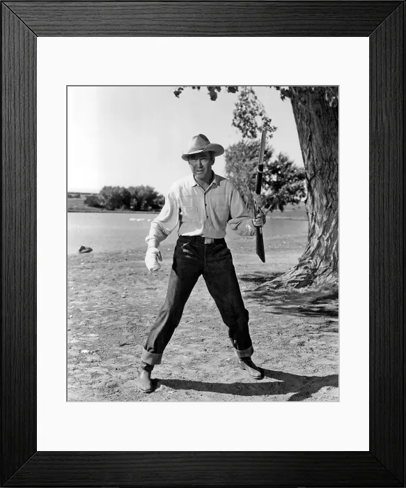 Framed Print : THE MAN FROM LARAMIE, James Stewart, 1955