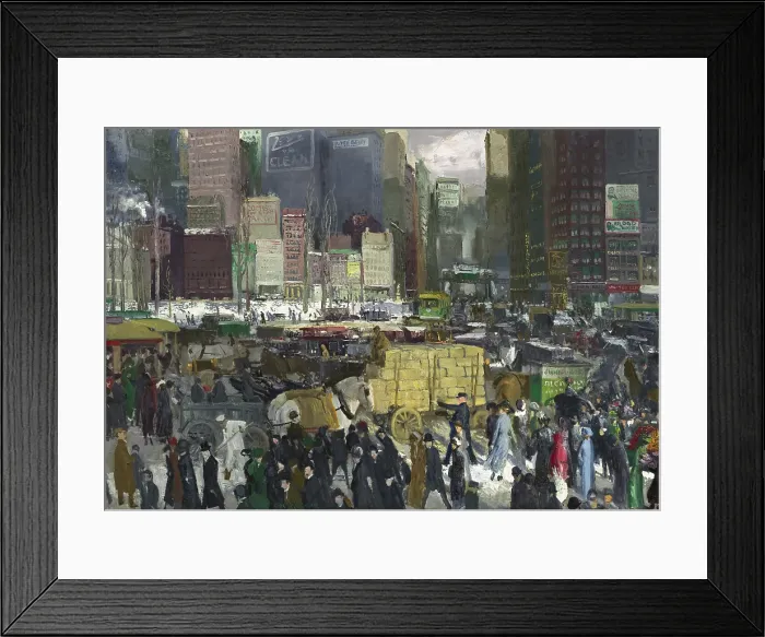 Framed Print : New York, by George Bellows, 1911, American painting, oil on canvas
