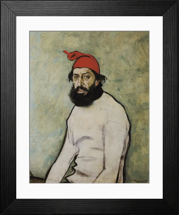 Framed Print : CASAS i CARBO, Ramon (1866-1932). Pere Romeu. 1897. Modernism. Oil on canvas. Private Collection. - J. Bedmar / Iberfoto / Everett Collection (174099)**US SALES ONLY**