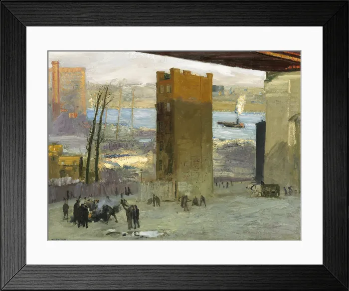 Framed Print : The Lone Tenement, by George Bellows, 1909, American painting, oil on canvas Framed Print : The Lone Tenement, by George Bellows, 1909, American painting, oil on canvas