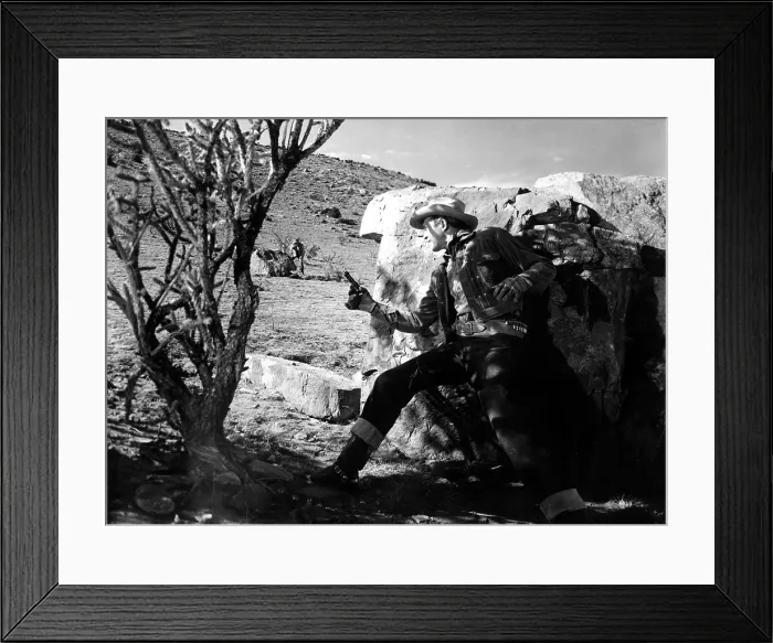 Framed Print : THE MAN FROM LARAMIE, James Stewart, 1955 Framed Print : THE MAN FROM LARAMIE, James Stewart, 1955