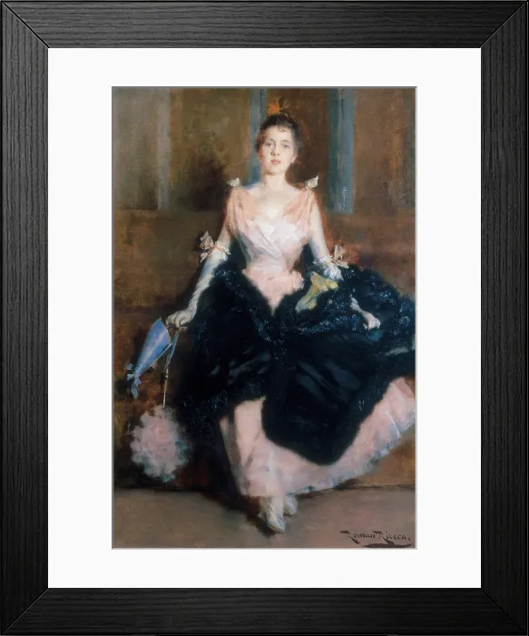 Framed Print : RIBERA CIRERA, Rom (1849-1935). Before the Dance. beg. 20th c. Oil on canvas. SPAIN. Barcelona. Oriol Gallery. - J. Bedmar / Iberfoto / Everett Collection (149703)**US SALES ONLY**