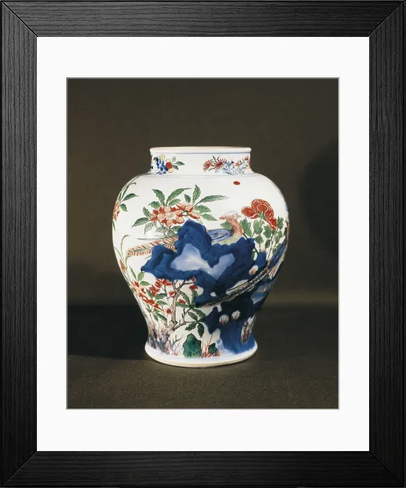 Framed Print : Polychrome decorated vase. ca. 1662-1722. Kangi period (1662-1722). Chinese art. Qing period. Ceramics. FRANCE. Paris. Guimet Museum. Proc: CHINA Framed Print : Polychrome decorated vase. ca. 1662-1722. Kangi period (1662-1722). Chinese art. Qing period. Ceramics. FRANCE. Paris. Guimet Museum. Proc: CHINA