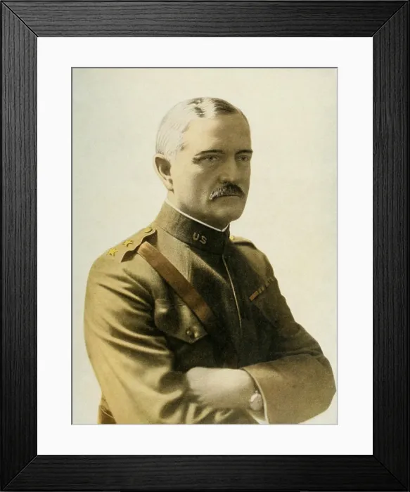 Framed Print : John Pershing, World War 1 commander of the U.S. forces in Europe. Ca. 1918. (BSLOC_2013_5_39)