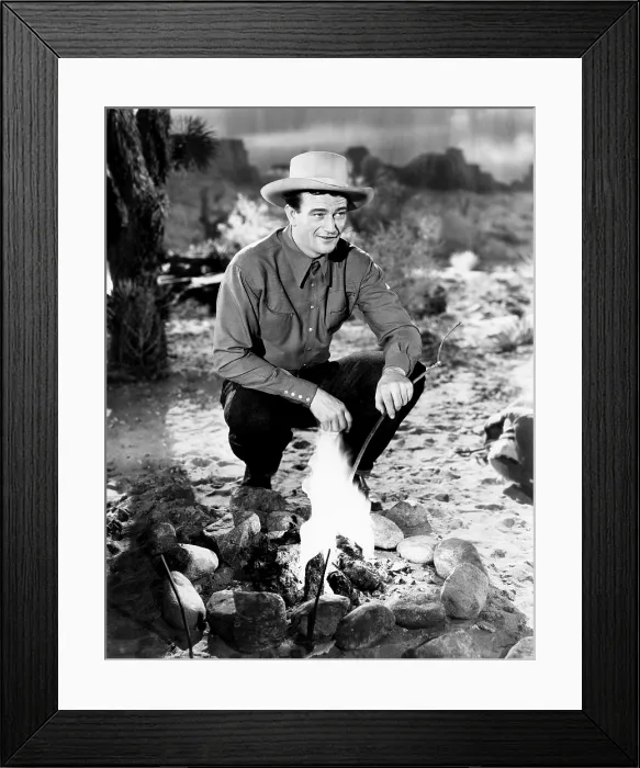 Framed Print : A LADY TAKES A CHANCE, John Wayne, 1943
