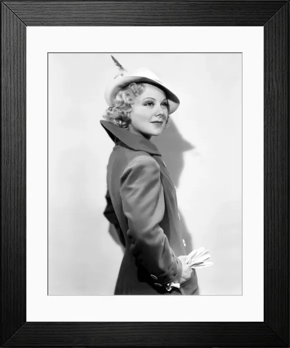 Framed Print : THIN ICE, Sonja Henie, 1937, TM and copyright 20th Century Fox Film Corp. All rights reserved / Courtesy: Everett Collection