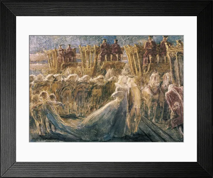 Framed Print : The Sun King. 1890s. Oil on canvas. ITALY. Rome. Galleria Nazionale d'Arte Moderna (National Gallery of Modern Art)