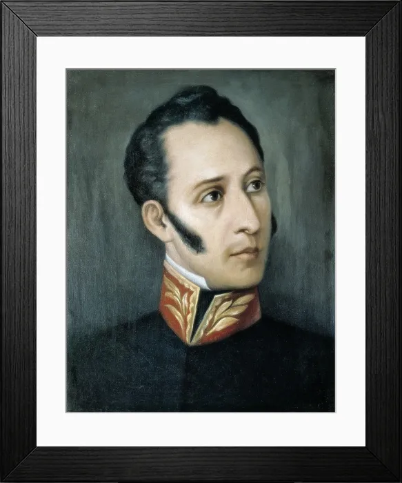 Framed Print : SUCRE, Antonio Jose de (1795-1830). Venezuelan military and politician, hero of the South American independence. Portrait of 1895 by Joaquin Pinto. Detail. Oil on canvas. ECUADOR Framed Print : SUCRE, Antonio Jose de (1795-1830). Venezuelan military and politician, hero of the South American independence. Portrait of 1895 by Joaquin Pinto. Detail. Oil on canvas. ECUADOR