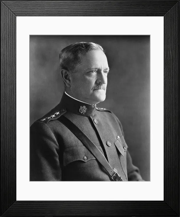 Framed Print : General John Pershing. He led the American Expeditionary Forces in Europe from 1917-19