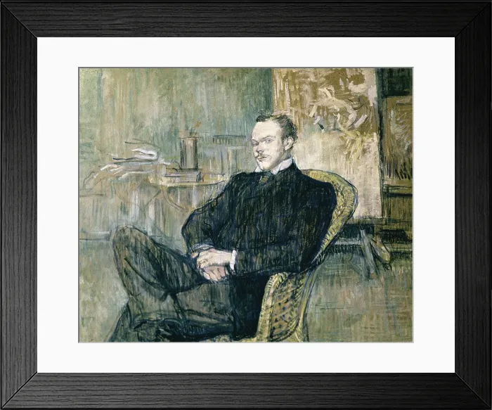 Framed Print : TOULOUSE-LAUTREC, Henri de (1864-1901). Portrait of Paul Lecrecq. 1897. Paul Lecrercq (1872-1956) was friend of the artist, founder of the magazine 'Revue Blanque' Framed Print : TOULOUSE-LAUTREC, Henri de (1864-1901). Portrait of Paul Lecrecq. 1897. Paul Lecrercq (1872-1956) was friend of the artist, founder of the magazine 'Revue Blanque'