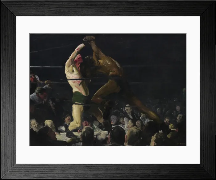 Framed Print : Both Members of This Club, by George Bellows, 1909, American painting, oil on canvas