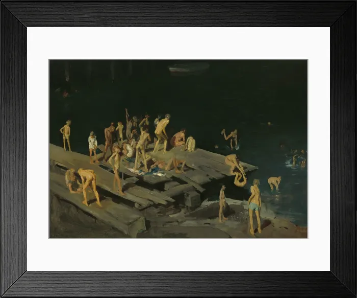 Framed Print : Forty-two Kids, by George Bellows, 1907, American painting, oil on canvas
