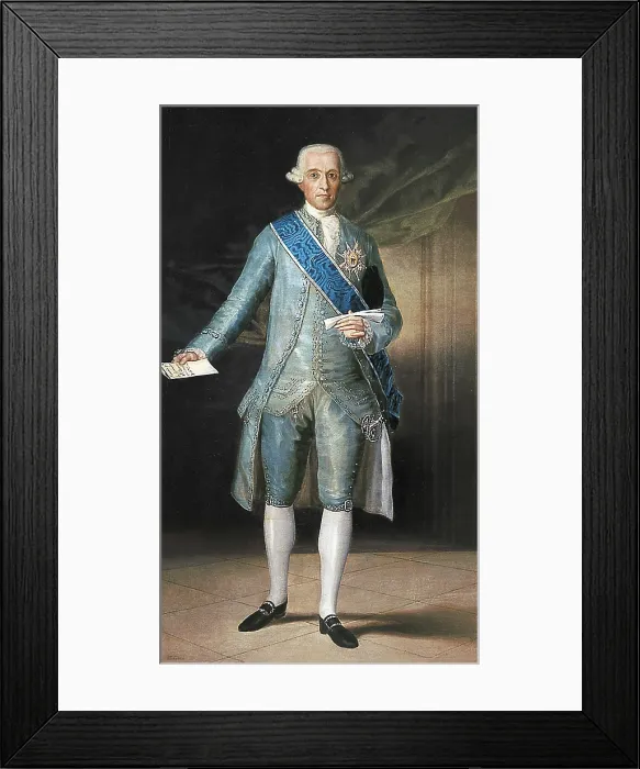 Framed Print : GOYA Y LUCIENTES, Francisco de (1746-1828). The Count of Floridablanca. 1783. Oil on canvas. SPAIN. Madrid. Prado Museum Framed Print : GOYA Y LUCIENTES, Francisco de (1746-1828). The Count of Floridablanca. 1783. Oil on canvas. SPAIN. Madrid. Prado Museum