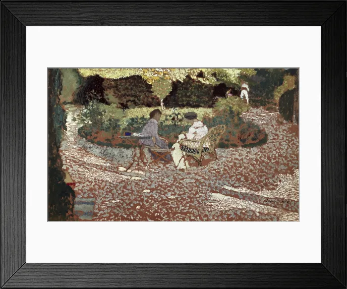 Framed Print : VUILLARD, Edouard (1868-1940). Repast in a garden. 1894-1895. Symbolism. Les Nabis. Oil on canvas. RUSSIA. Moscow. Pushkin Museum of Fine Arts Framed Print : VUILLARD, Edouard (1868-1940). Repast in a garden. 1894-1895. Symbolism. Les Nabis. Oil on canvas. RUSSIA. Moscow. Pushkin Museum of Fine Arts