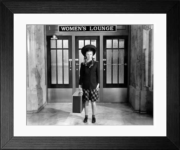 Framed Print : THE MAJOR AND THE MINOR, Ginger Rogers, 1942, disguised Framed Print : THE MAJOR AND THE MINOR, Ginger Rogers, 1942, disguised