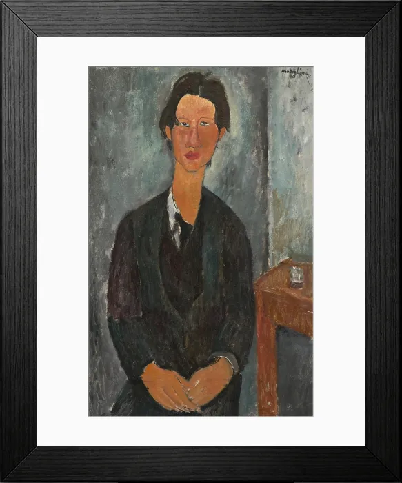 Framed Print : Chaim Soutine, by Amedeo Modigliani, 1917, Italian painting, oil on canvas Framed Print : Chaim Soutine, by Amedeo Modigliani, 1917, Italian painting, oil on canvas