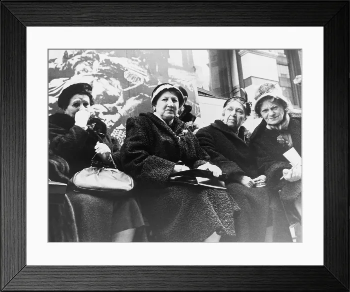 Framed Print : Survivors of the Triangle Shirtwaist Company fire at a commemoration ceremony organized by New York City