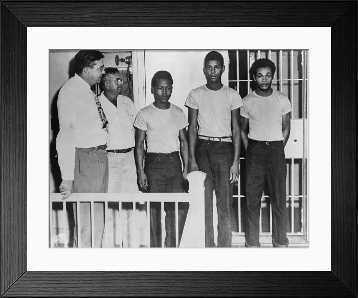 Framed Print : Three of the surviving Groveland Four, were arrested for sexually assaulting a white woman in 1949 Framed Print : Three of the surviving Groveland Four, were arrested for sexually assaulting a white woman in 1949