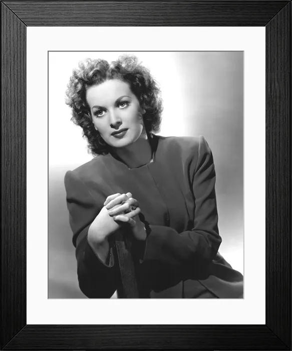 Framed Print : THIS LAND IS MINE, Maureen O'Hara, 1943