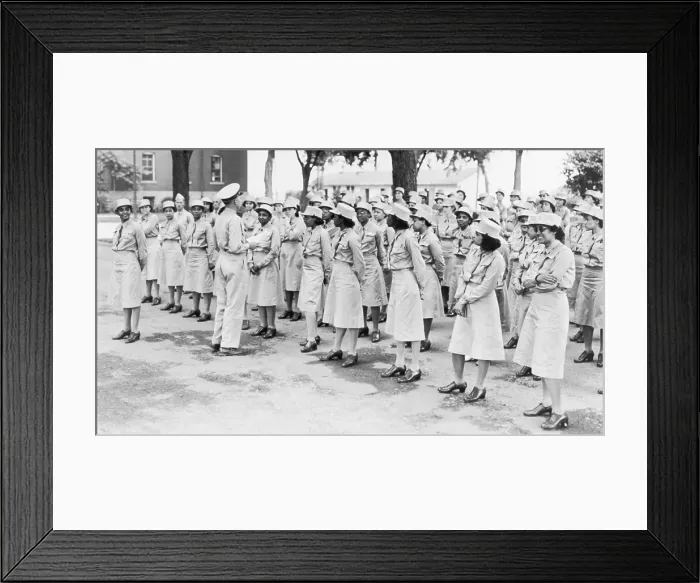 Framed Print : World War II. Women's Army Auxiliary Corps was established in 1941, prior to U.S. entry into World War 2
