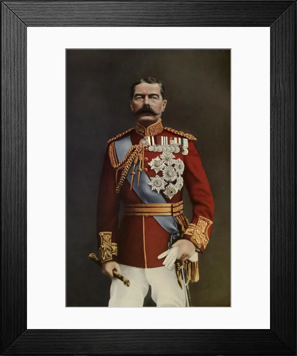 Framed Print : Field Marshal Horatio Kitchener, the renowned British colonial commander, became Secretary of State for War at the beginning of World War 1 Framed Print : Field Marshal Horatio Kitchener, the renowned British colonial commander, became Secretary of State for War at the beginning of World War 1