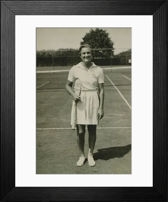 Framed Print : Helen Jacobs, (1908-1997) American tennis player who won ten Grand Slam titles. 1934 Framed Print : Helen Jacobs, (1908-1997) American tennis player who won ten Grand Slam titles. 1934