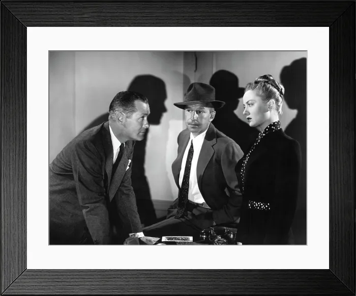 Framed Print : LADY IN THE LAKE, Robert Montgomery, Lloyd Nolan, Audrey Totter, 1947