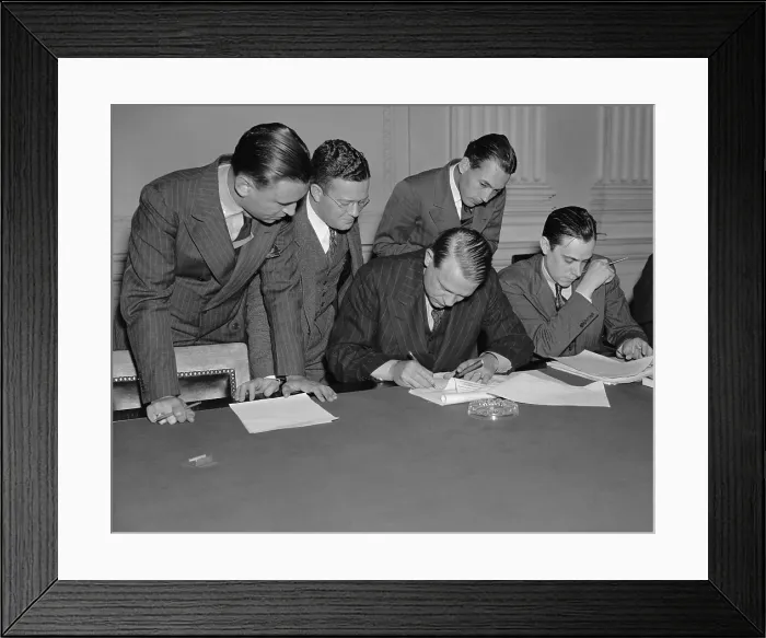 Framed Print : Rep. Martin Dies publically replies to FDR's attack on HUAC, Oct. 26, 1938 Framed Print : Rep. Martin Dies publically replies to FDR's attack on HUAC, Oct. 26, 1938