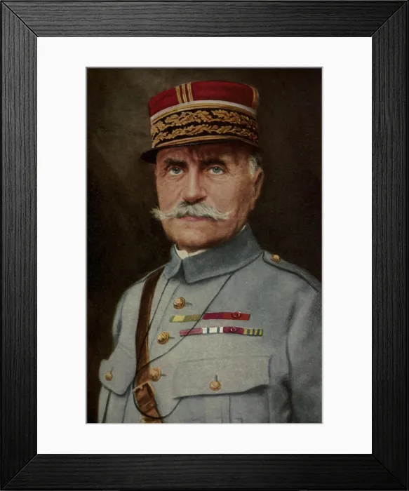 Framed Print : General Ferdinand Foch, led French armies in the Battle of the Marne in 1914 and the Somme campaign in 1916