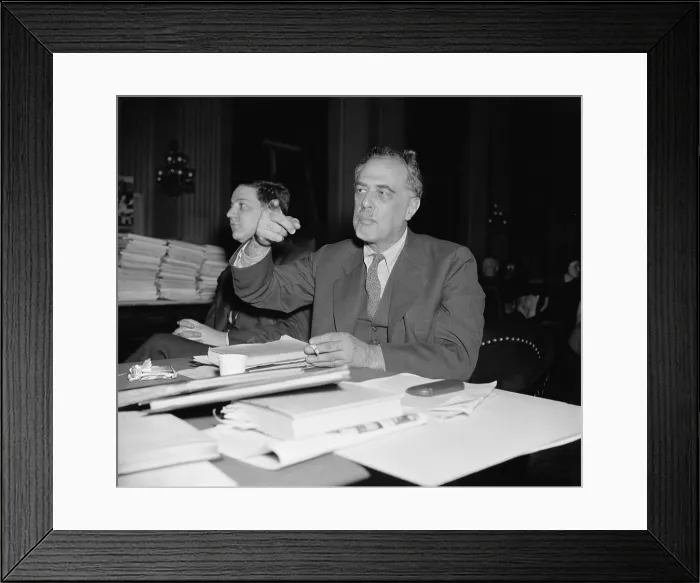 Framed Print : Henry Alsberg, Dir. Federal Writers Project, before HUAC