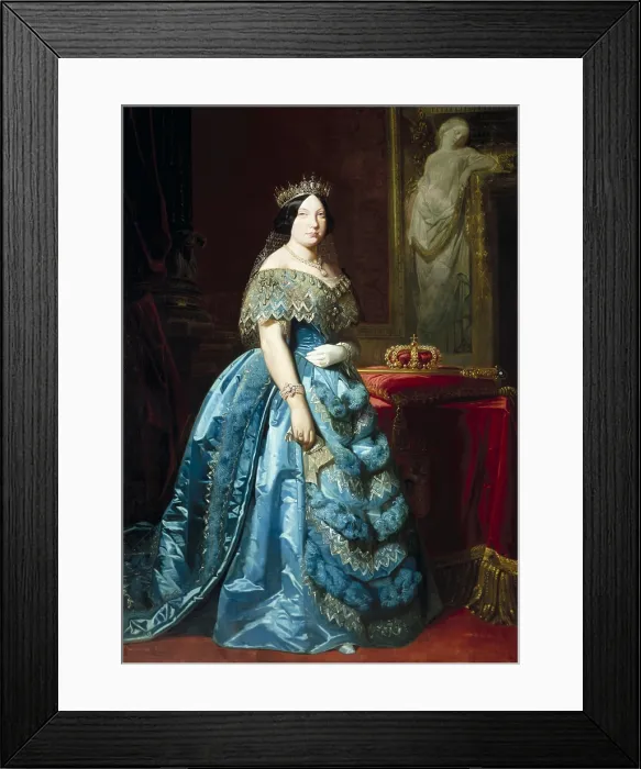 Framed Print : MADRAZO, Federico (1815-1894). Isabella II. ca. 1845-1848. Oil on canvas. SPAIN. Madrid. Ministry of Economy. - M.C.Esteban / Iberfoto / Everett Collection (152412)**US SALES ONLY** Framed Print : MADRAZO, Federico (1815-1894). Isabella II. ca. 1845-1848. Oil on canvas. SPAIN. Madrid. Ministry of Economy. - M.C.Esteban / Iberfoto / Everett Collection (152412)**US SALES ONLY**